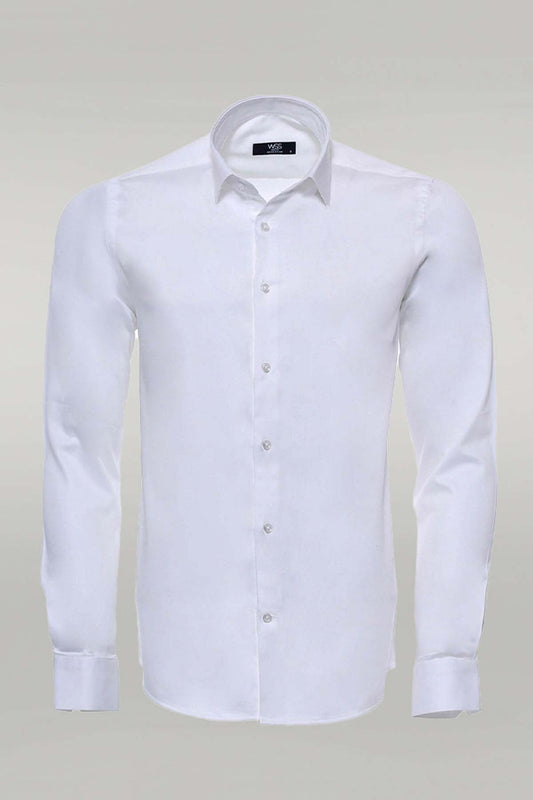 KOALA SYDNEY  Cream Long Sleeve Slim-Fit Shirt -