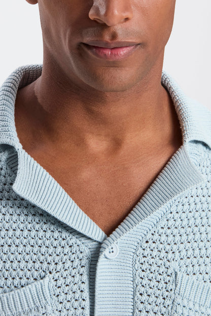Matese Short Sleeve Crochet Shirt