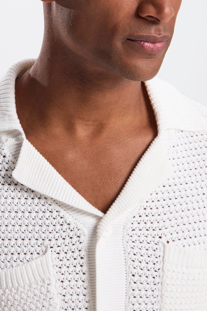 Matese Short Sleeve Crochet Shirt