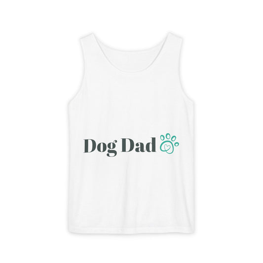Dog Dad Unisex Garment-Dyed Tank Top - Perfect Gift for Pet Lovers