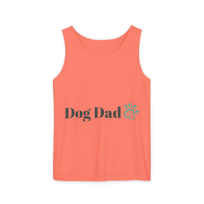 Dog Dad Unisex Garment-Dyed Tank Top - Perfect Gift for Pet Lovers