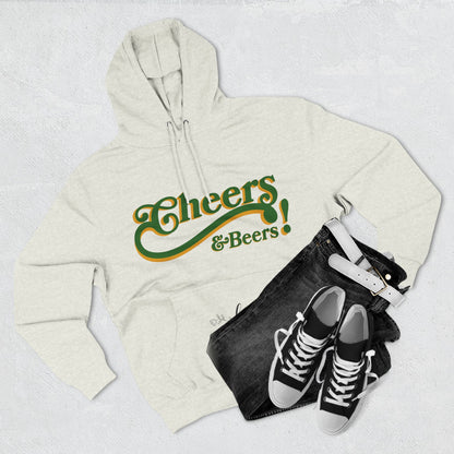 Cheers & Beers Fleece Hoodie for Cozy Gatherings