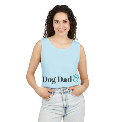 Dog Dad Unisex Garment-Dyed Tank Top - Perfect Gift for Pet Lovers