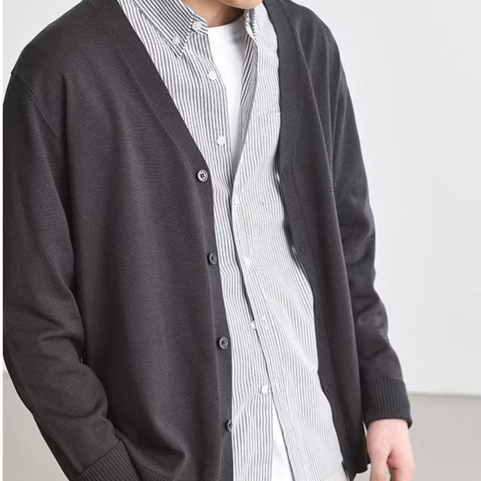 KOALA SYDNEY Men’s Loose Knit Cardigans Casual Button-Up Sweater