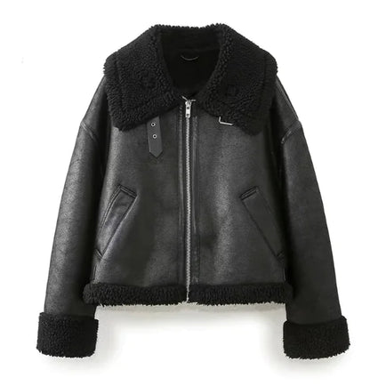 Loose Little Man Short Fur Coat
