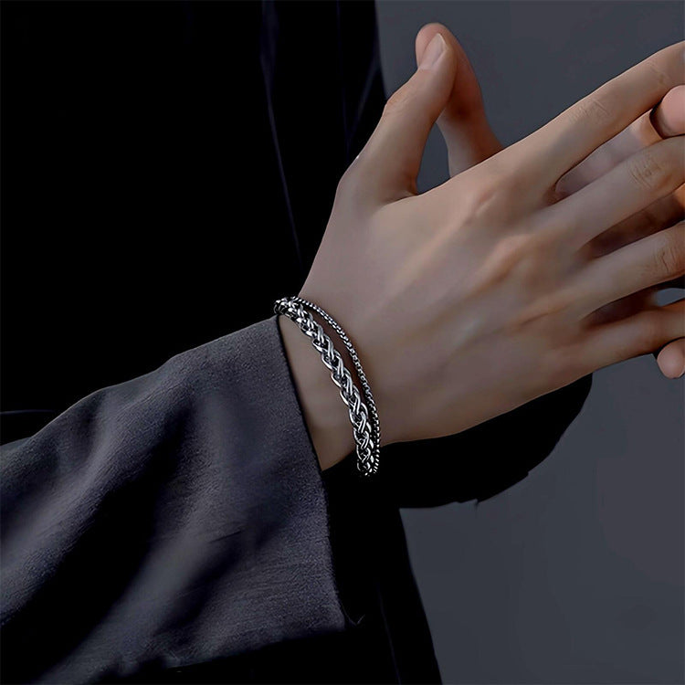 KOALA SYDNEY  Men's Double Layer Stainless Steel Bracelet