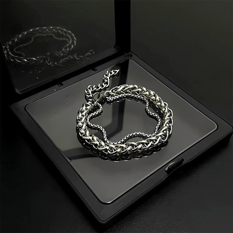 KOALA SYDNEY  Men's Double Layer Stainless Steel Bracelet