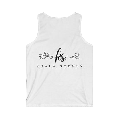 Men's Softstyle Tank Top - 'Deal With It!' Graphic Tees for Casual Wear