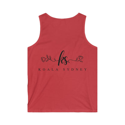 Men's Softstyle Tank Top - 'Deal With It!' Graphic Tees for Casual Wear