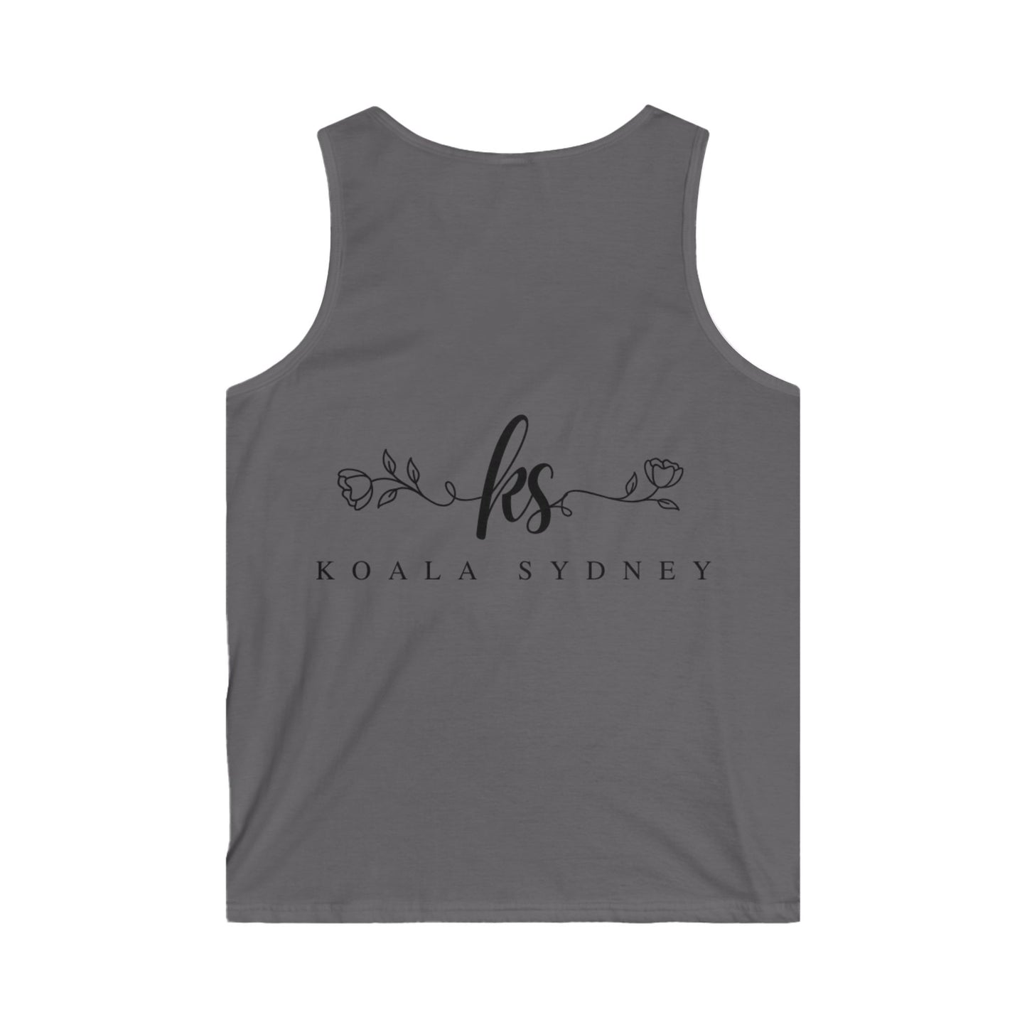Men's Softstyle Tank Top - 'Deal With It!' Graphic Tees for Casual Wear