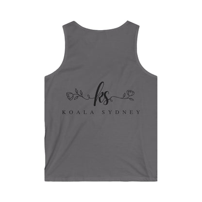Men's Softstyle Tank Top - 'Deal With It!' Graphic Tees for Casual Wear