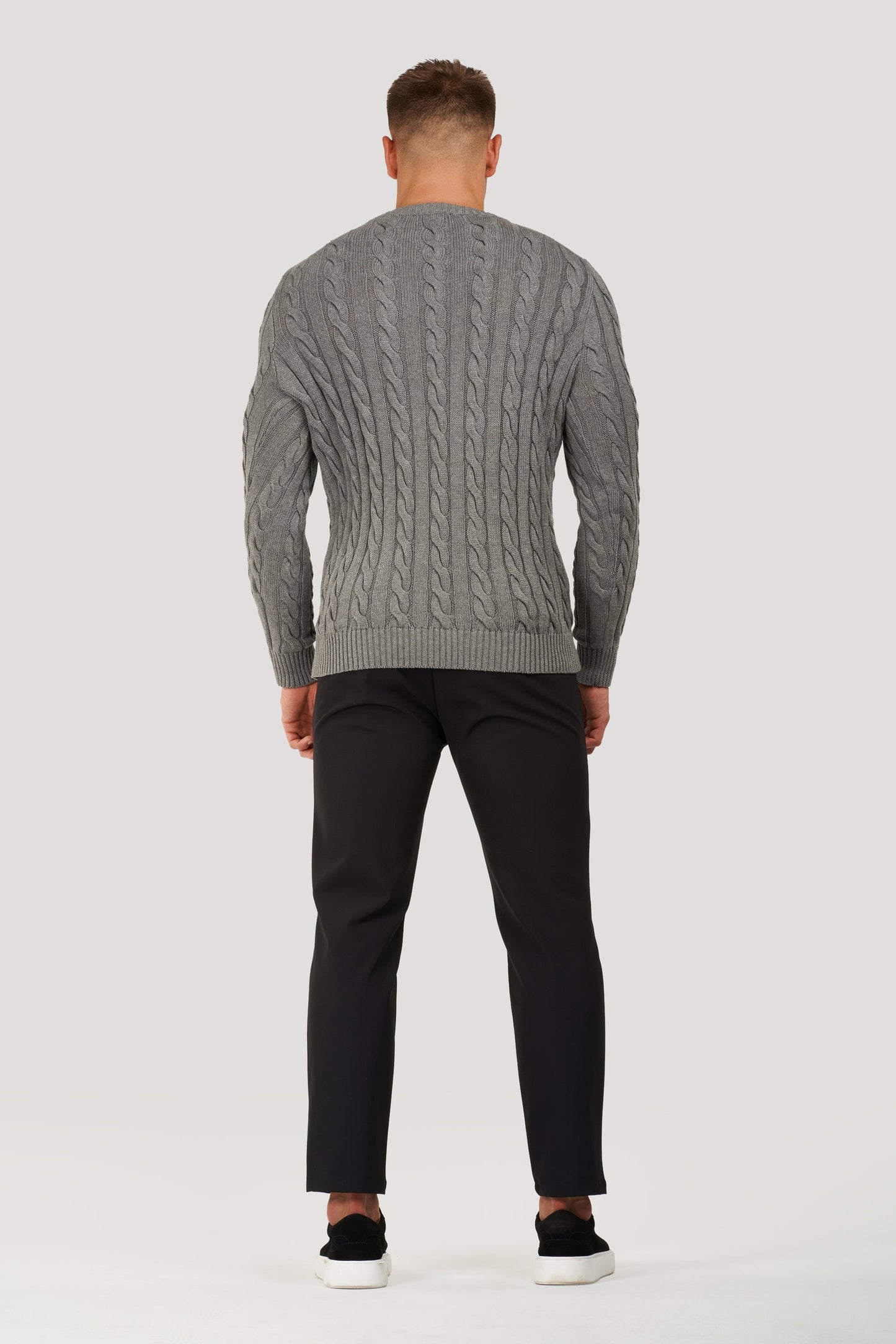 Cable Knit Crew Sweater