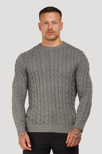 Cable Knit Crew Sweater