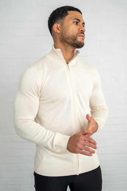 THE SANTONI FULL ZIP SWEATER