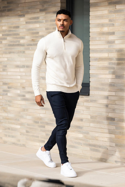 THE SANTONI HALF ZIP SWEATER