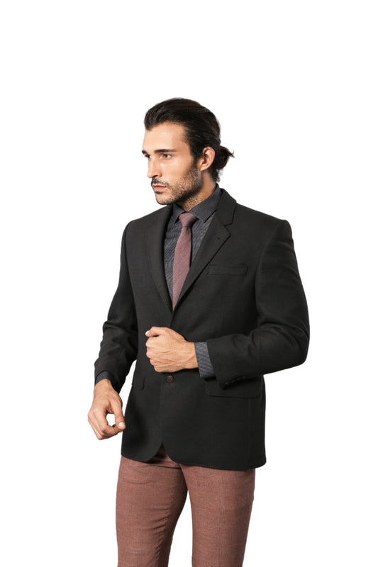 KOALA SYDNEY  4 Drop Cachet Black Men Blazer -