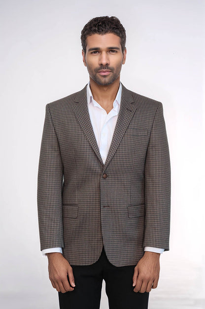 KOALA SYDNEY 4 Drop Checkered Brown Jacket-Wessi