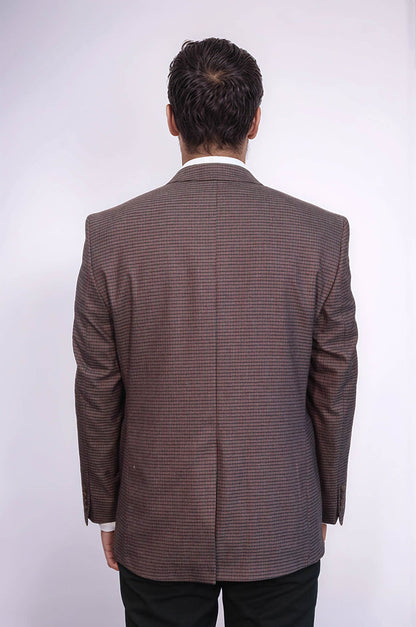 KOALA SYDNEY 4 Drop Checkered Burgundy Jacket-Wessi