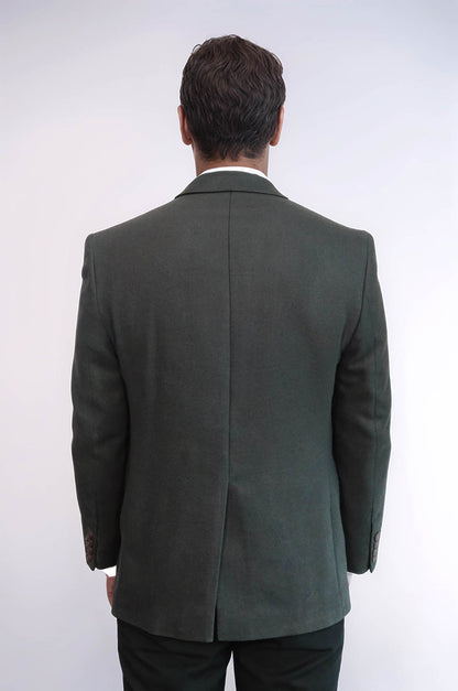 4 Drop Cachet Dark Green Men Blazer