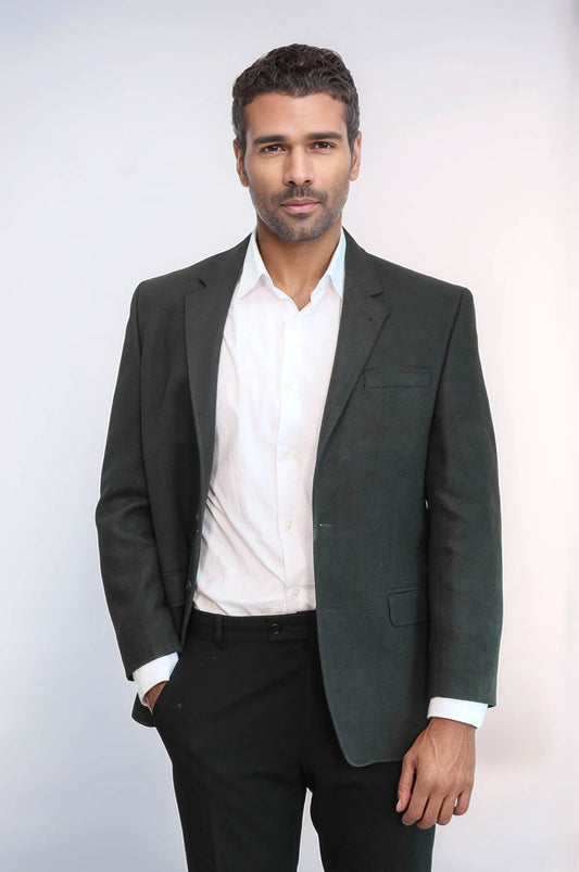 4 Drop Cachet Dark Green Men Blazer