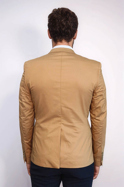 KOALA SYDNEY 3 pocket Single Button Cotton Tan Jacket-Wessi