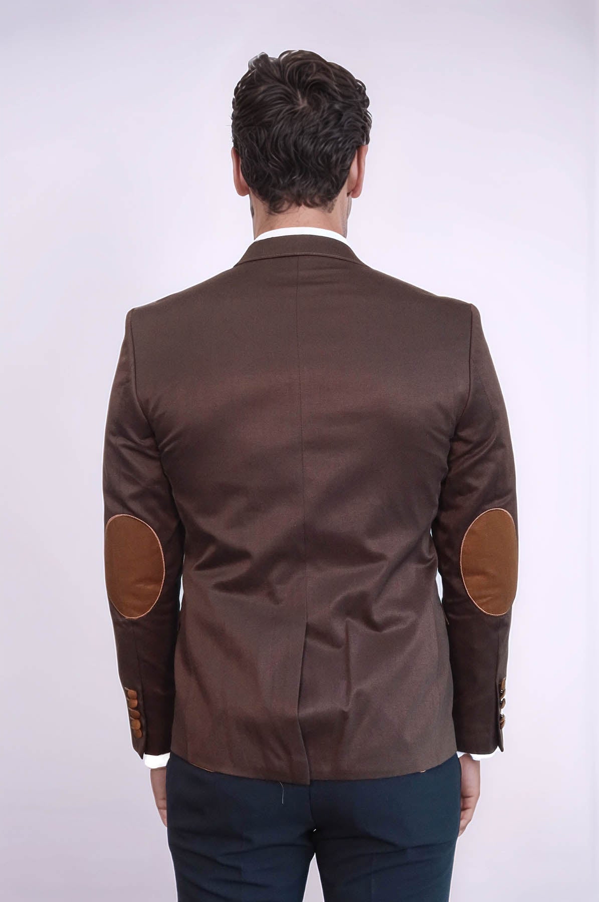 KOALA SYDNEY  2 Buttons 3 Pockets Crested Cotton Brown Jacket