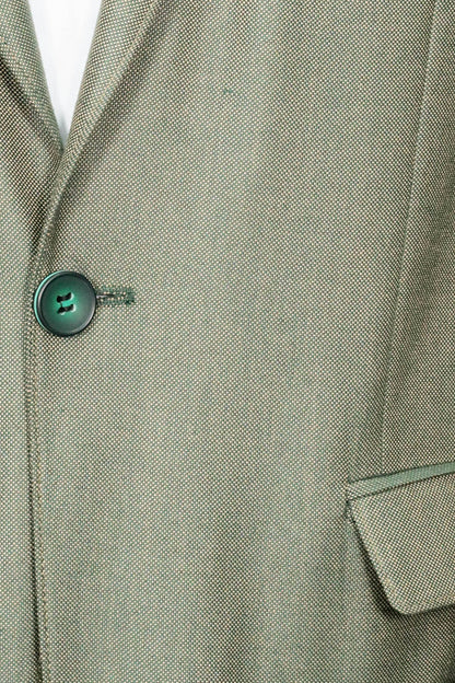 KOALA SYDNEY Single Button Half Liner Pointed Collar Green Jacket-Wessi