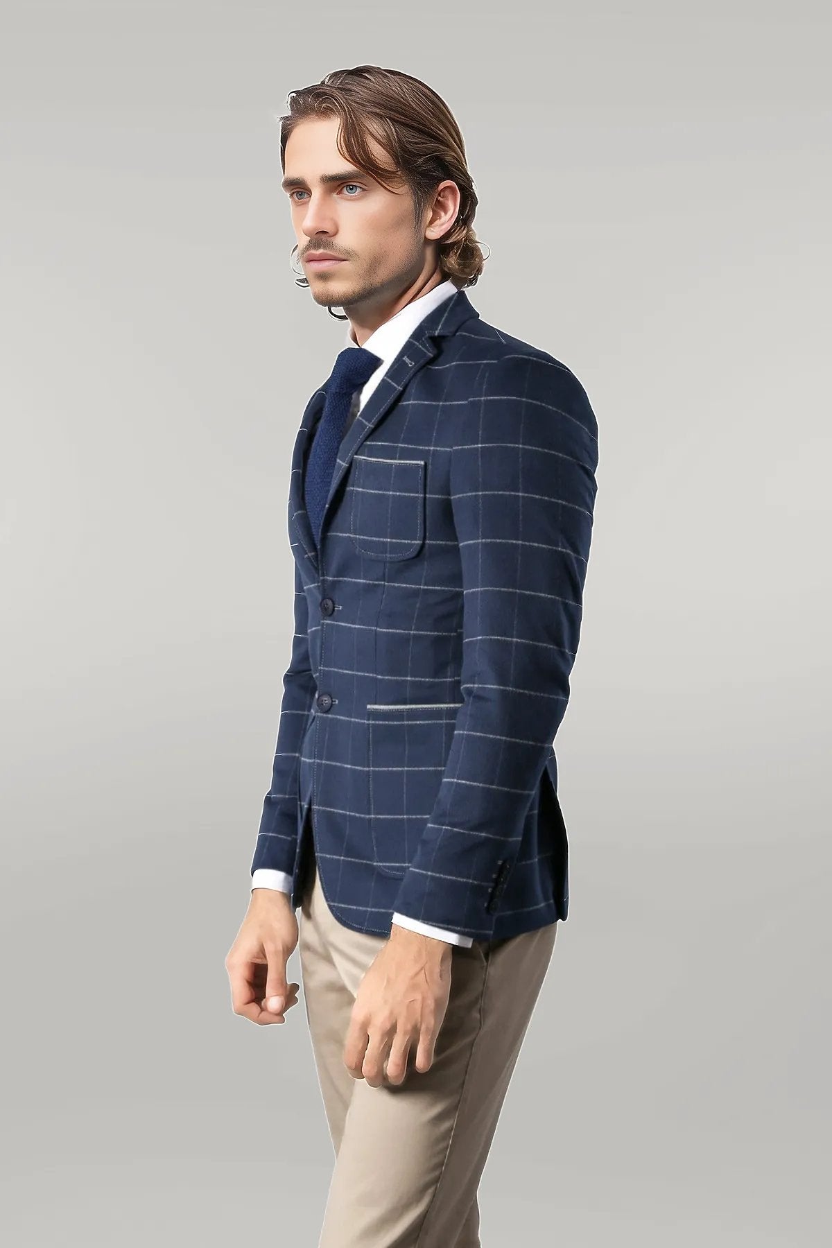 KOALA SYDNEY Modeled Slim Fit Navy Blue Jacket