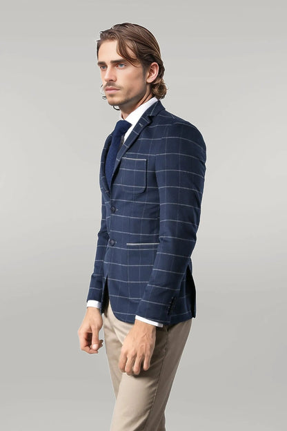 KOALA SYDNEY Modeled Slim Fit Navy Blue Jacket