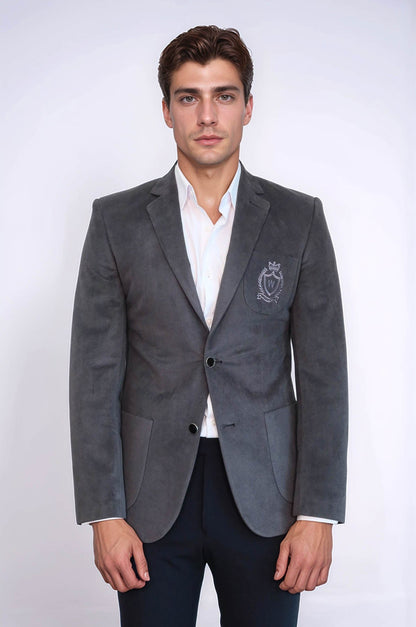 KOALA SYDNEY  Bag Pocket Rigging Velvet Grey Jacket-Wessi