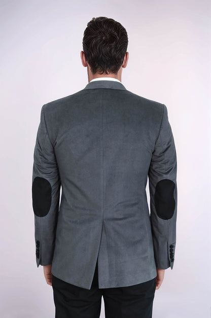 Pocket Flap Rigging Velvet Grey Jacket-Wessi
