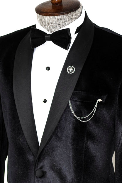 KOALA SYDNEY Shawl Lapel Velvet Black Men Tuxedo Blazer