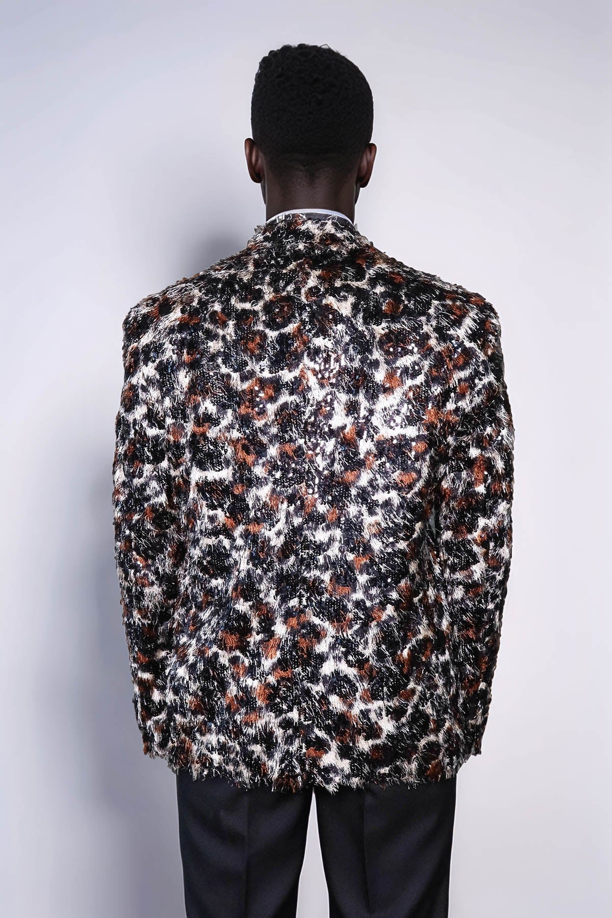 KOALA SYDNEY Leopard Patterned Men's Tuxedo Evening Jacket