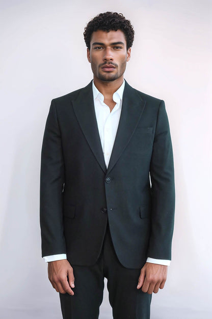 KOALA SYDNEY  Plain Slim Fit Sport Black Men Blazer -