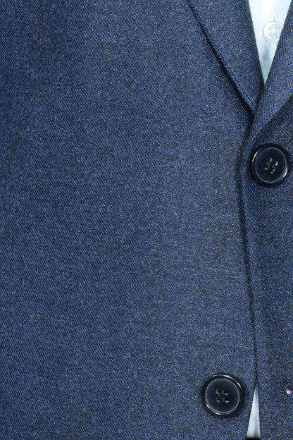 Plain Slim Fit Sport Navy Blue Men Blazer