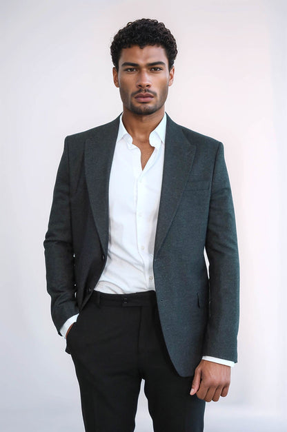 KOALA SYDNEY Plain Slim Fit Sport Anthracite Men Blazer