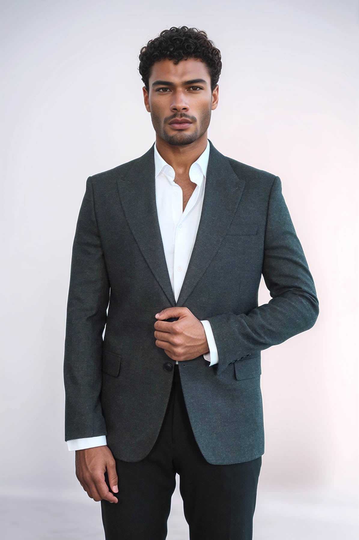 KOALA SYDNEY Plain Slim Fit Sport Anthracite Men Blazer