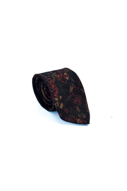 KOALA SYDNEY  Dark Floral Patterned Elegant Men's Tie