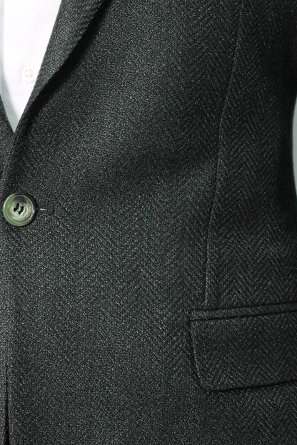 KOALA SYDNEY Slim Fit Patterned Dark Green Men Blazer