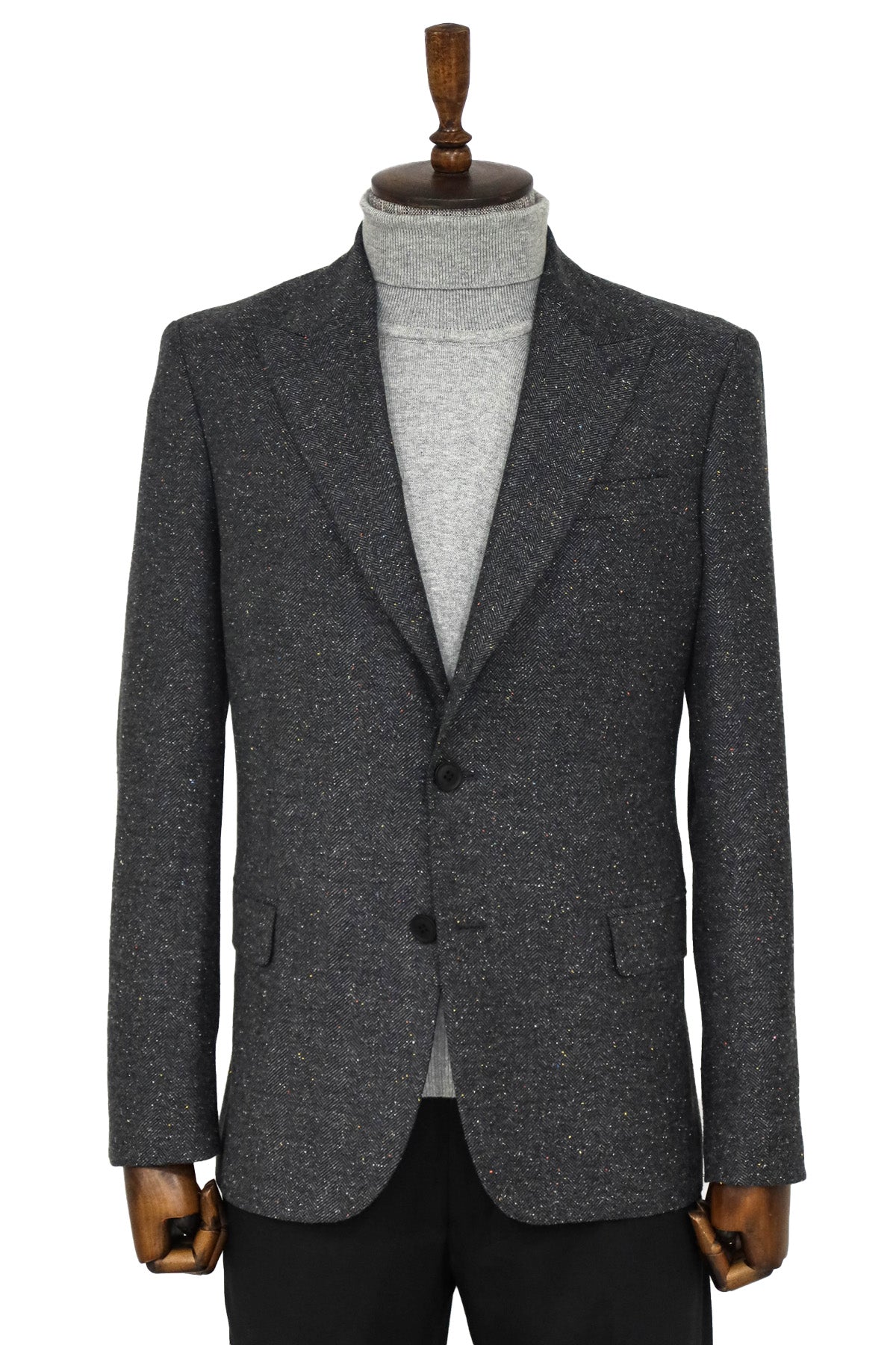 KOALA SYDNEY  Gray Jacket, Vest, White Shirt, Black Trousers, and Tie Combo - Modern Style -