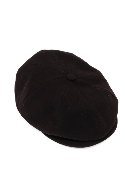 Black Wool Gatsby Men Hat