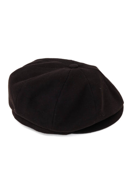 Black Wool Gatsby Men Hat