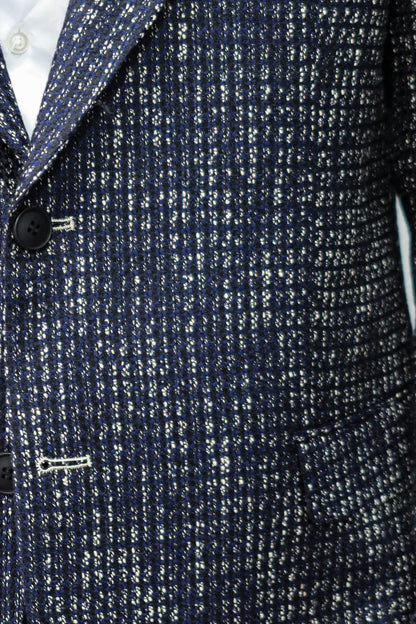 Slim Fit Patterned Sport Navy Blue Men Blazer