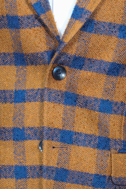 Checked Tawny Slim-Fit Blazer - Wessi