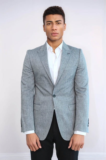 Peak Lapel Slim-Fit Smoked Jacket - Wessi