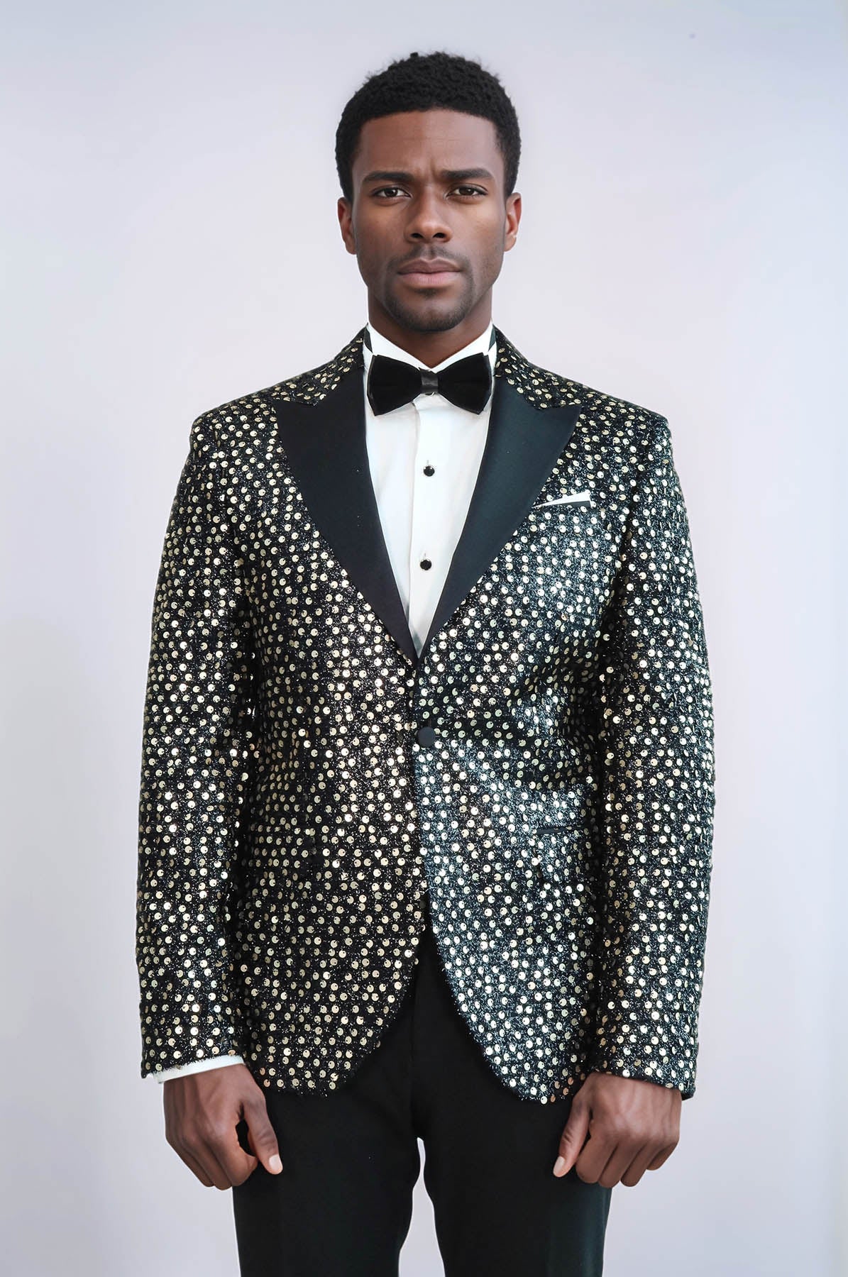KOALA SYDNEY  Smoked Sparkly Patterned Party Blazer and Trousers Combination Suit