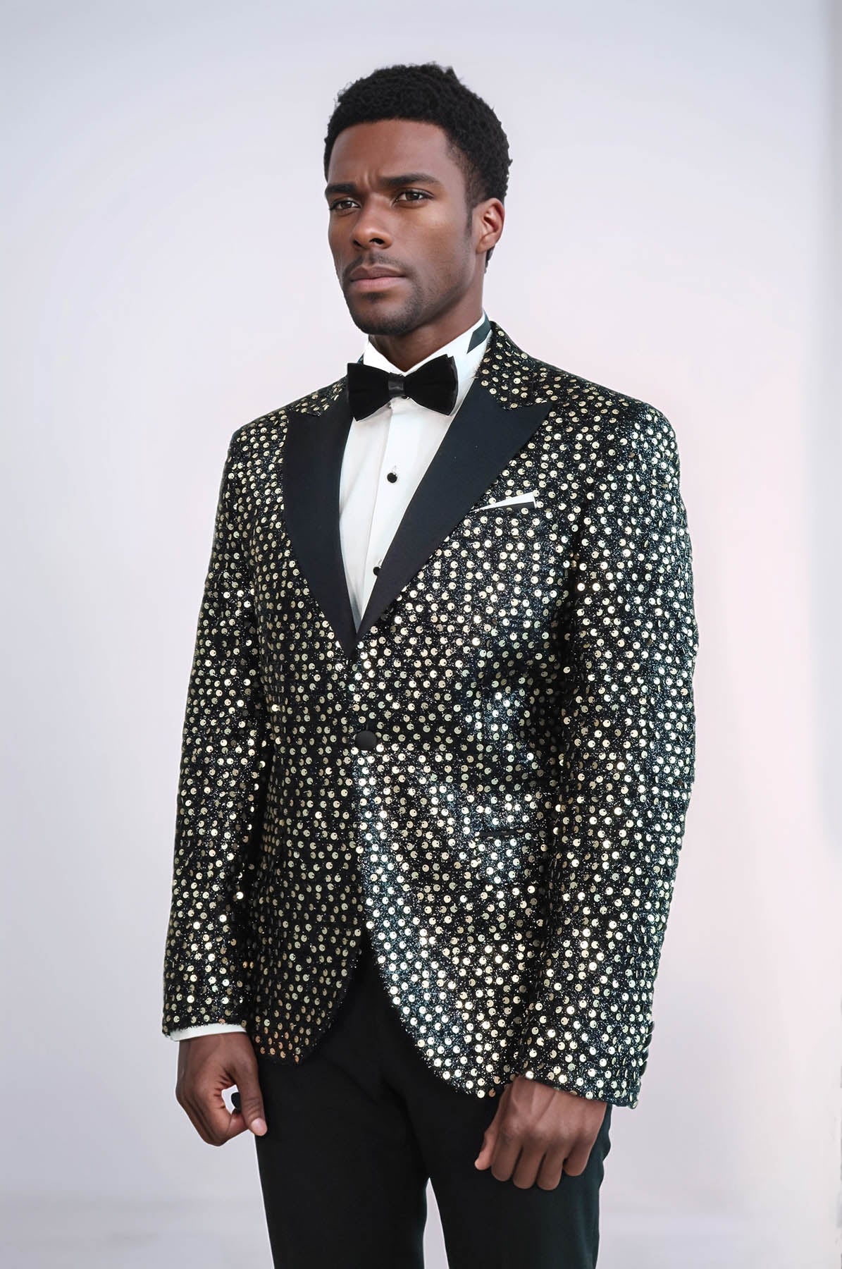 KOALA SYDNEY  Smoked Sparkly Patterned Party Blazer and Trousers Combination Suit