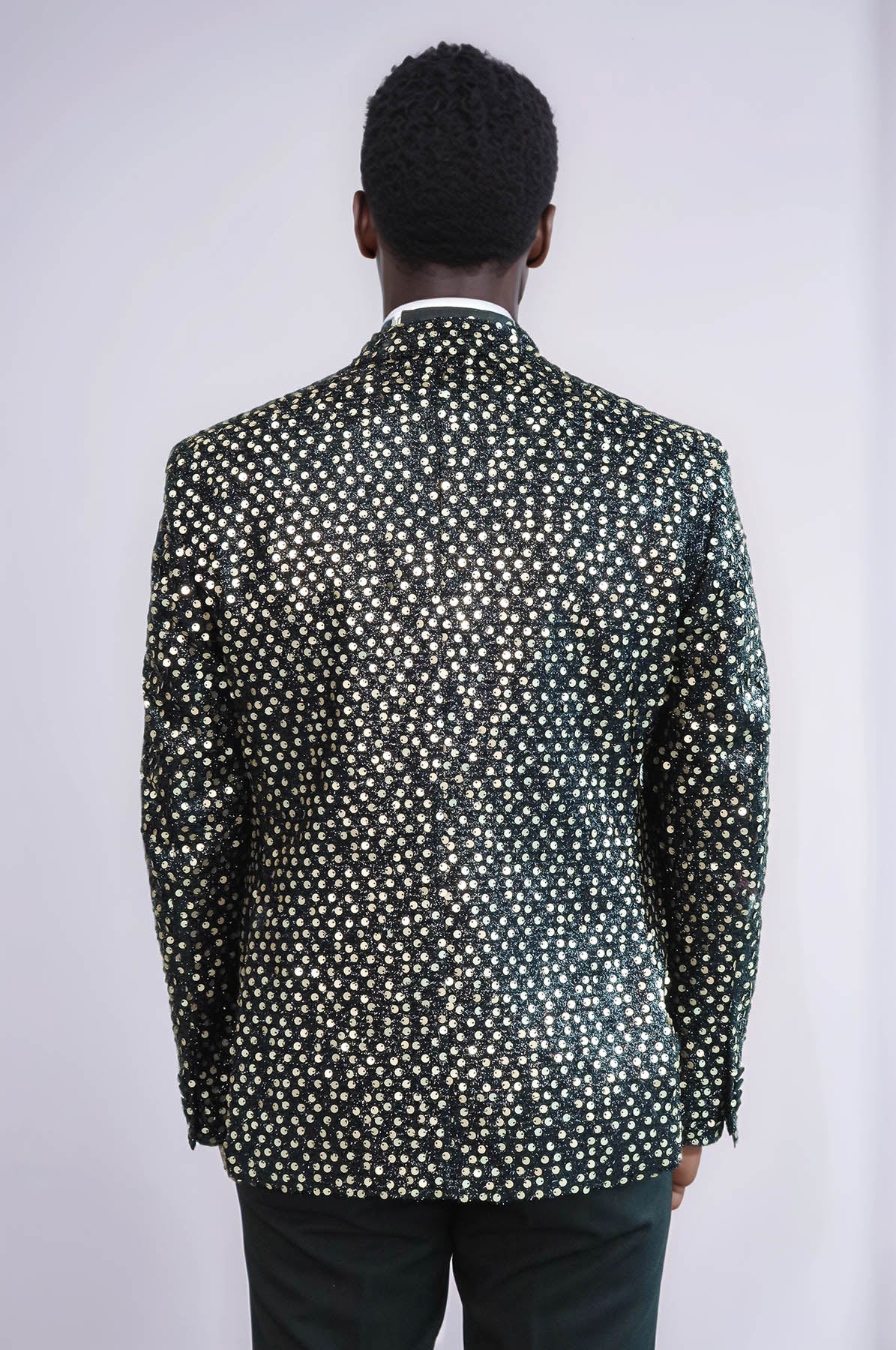KOALA SYDNEY  Smoked Sparkly Patterned Party Blazer and Trousers Combination Suit