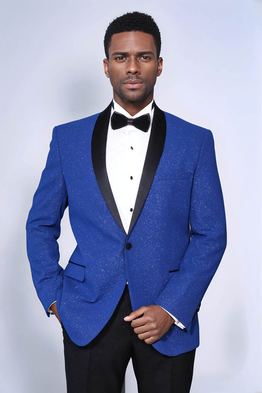 KOALA SYDNEY  Shawl Lapel Navy Blue Men Prom Blazer abd Trousers Combination Suit
