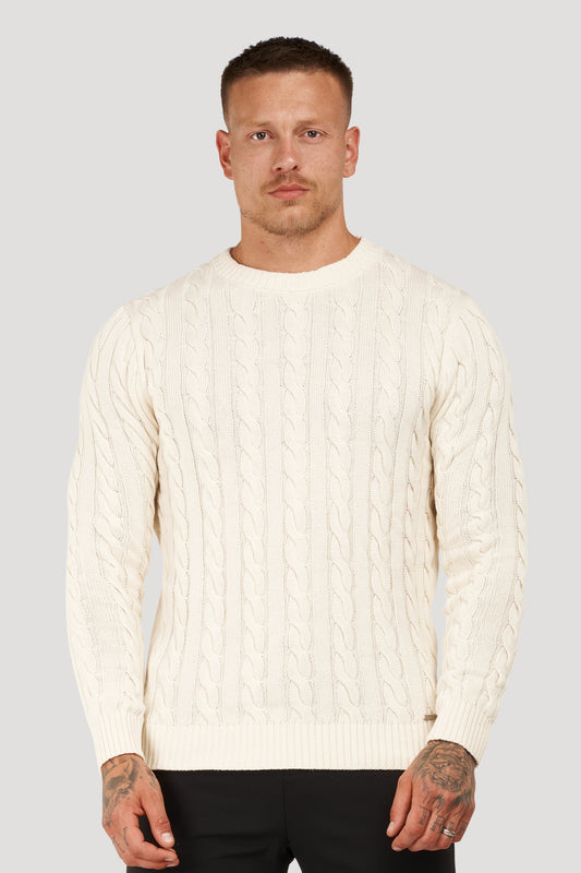 Cable Knit Crew Sweater